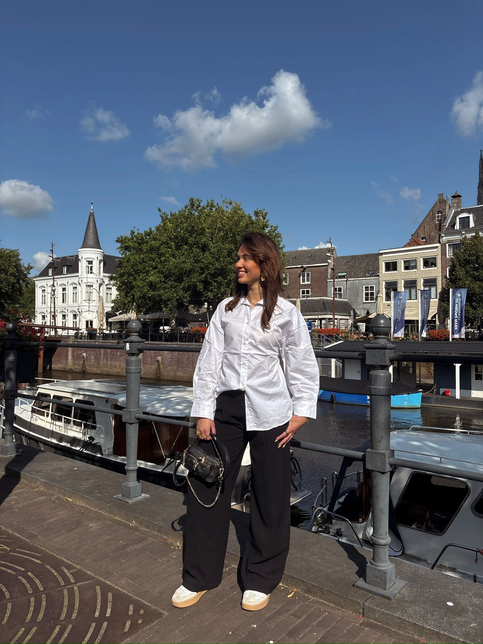 AMSTERDAM OPEN BACK BLOUSE